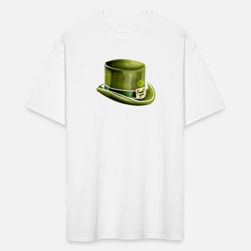 Green Leprechauns Hat Cylinder Shamrock On St