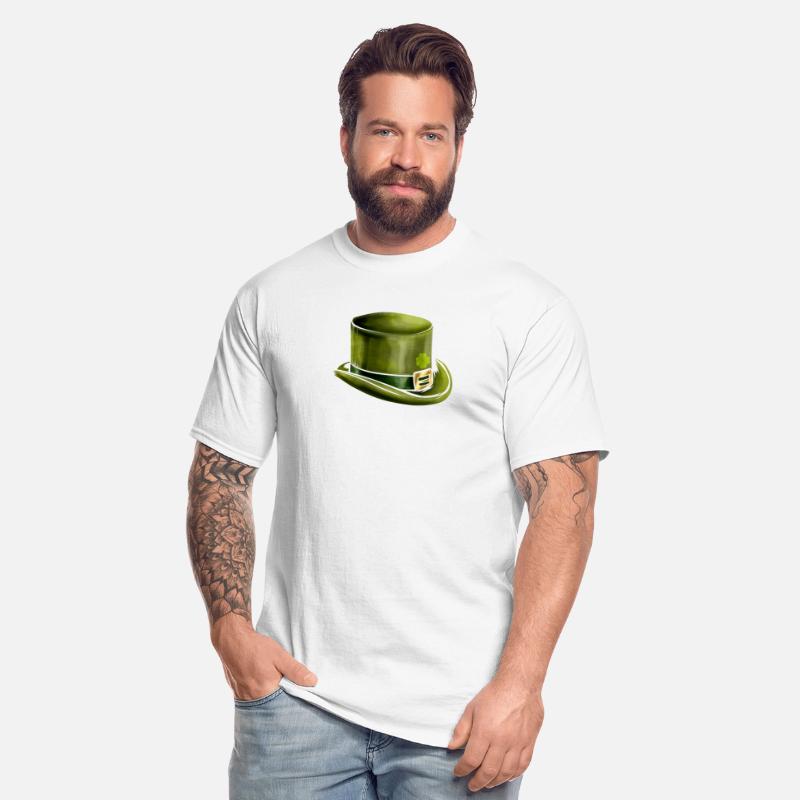 Green Leprechauns Hat Cylinder Shamrock On St