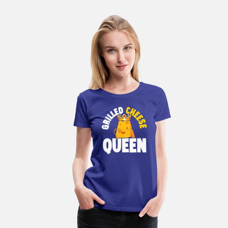 Grilled Cheese Queen Cheesy Food Lover Foodie