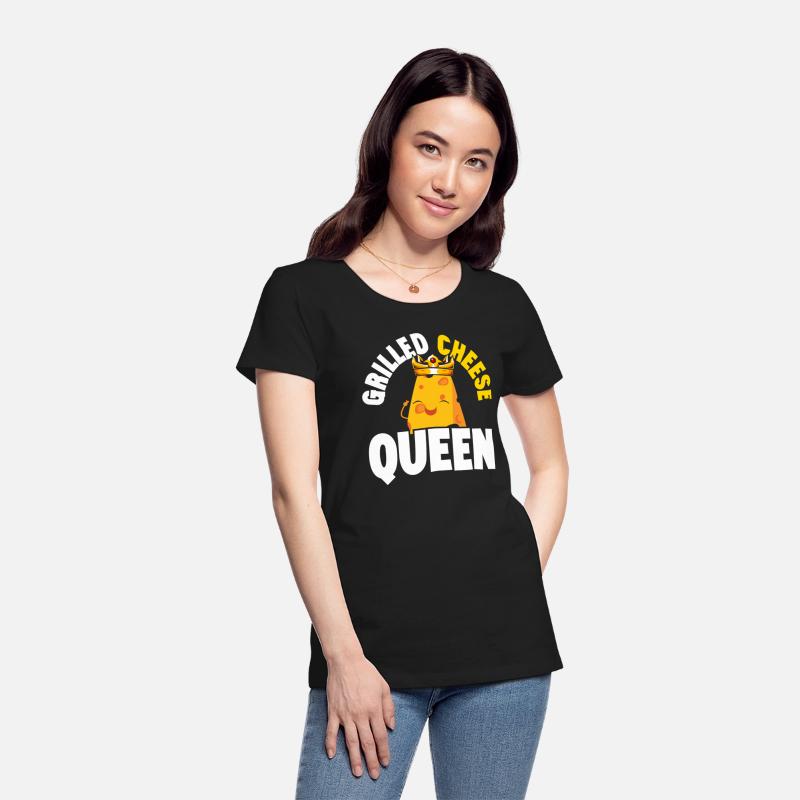Grilled Cheese Queen Cheesy Food Lover Foodie