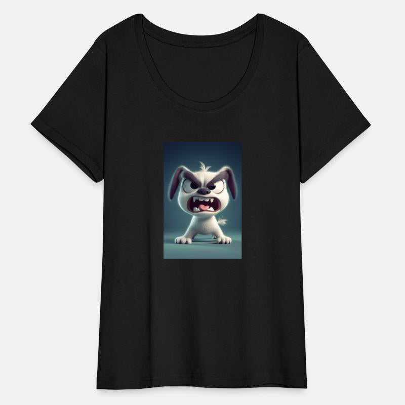Grumpy Cartoon Dog Rage Mode