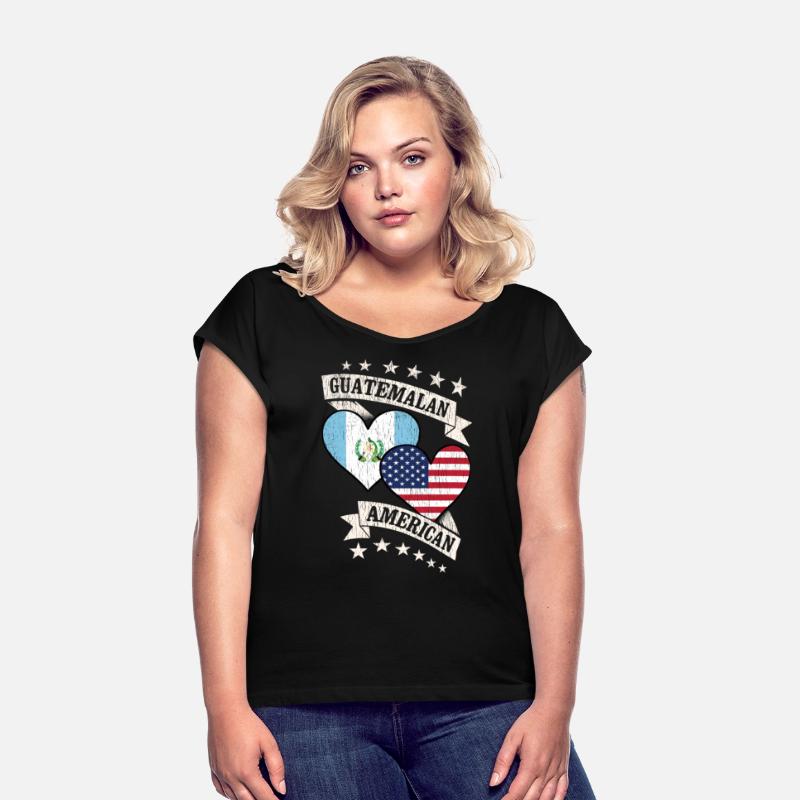 Guatemalan American Heart Flags Guatemala America