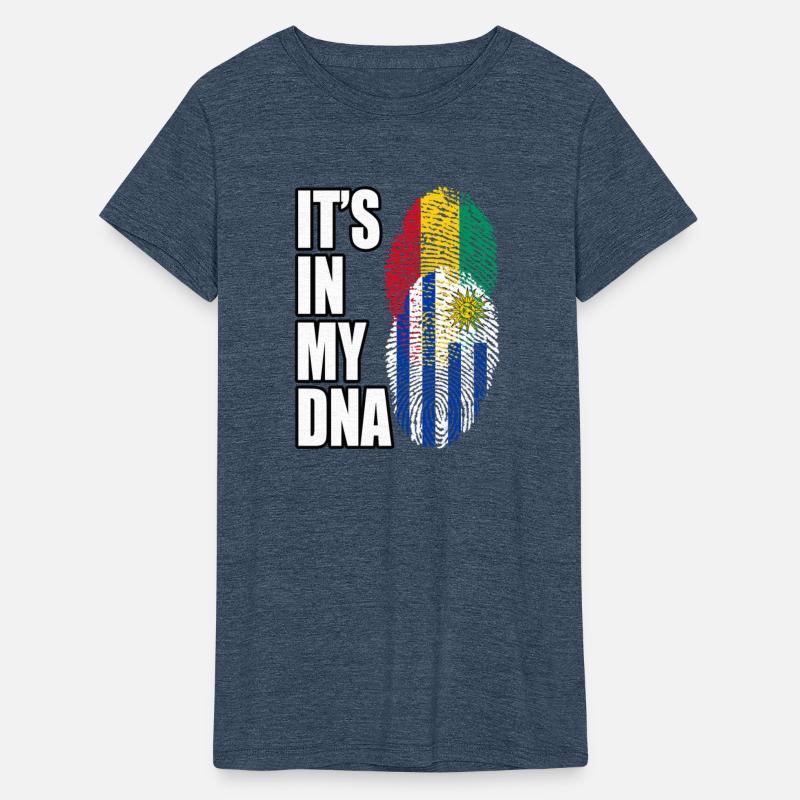 Guinean And Uruguayan Mix Heritage DNA Flag