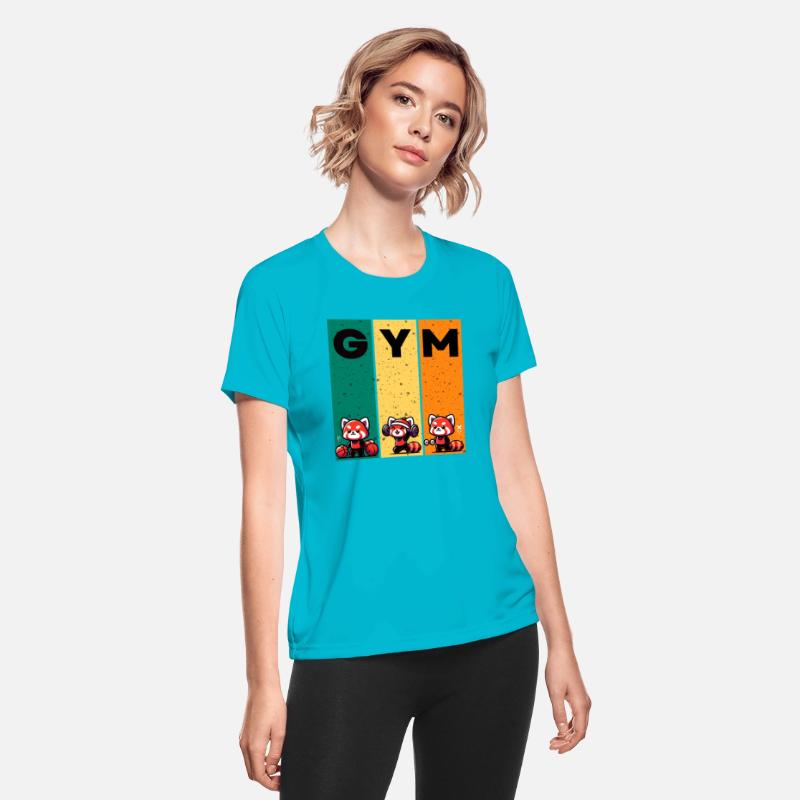 gym red panda funny workout