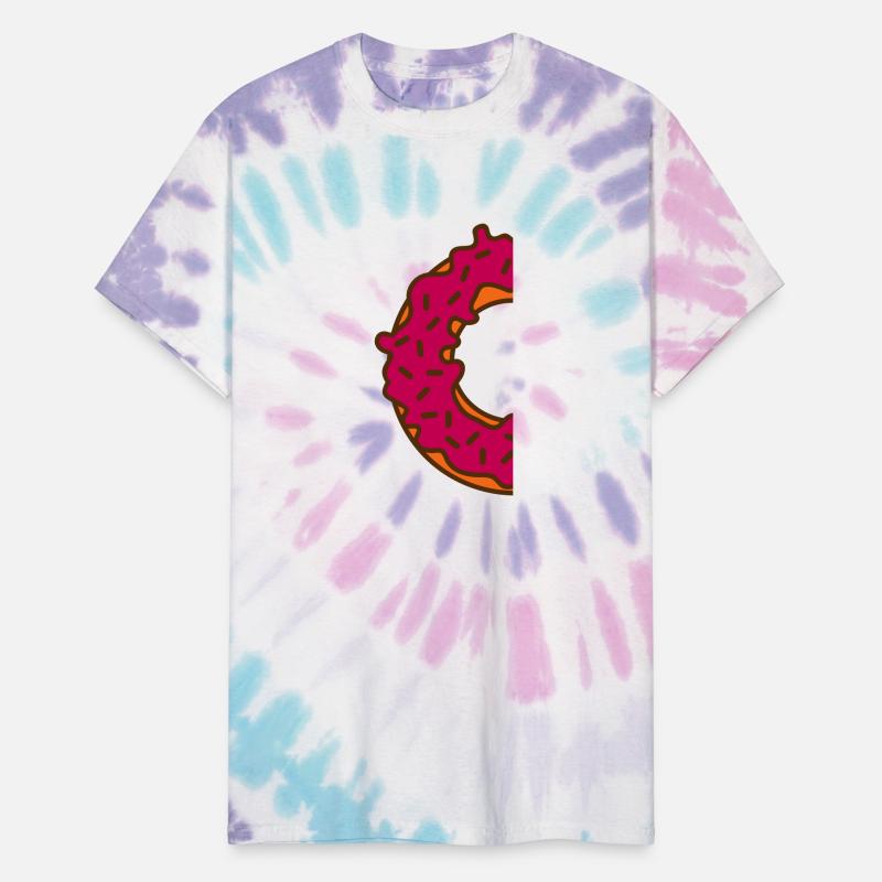 half half donut eat hunger delicious thick fat die