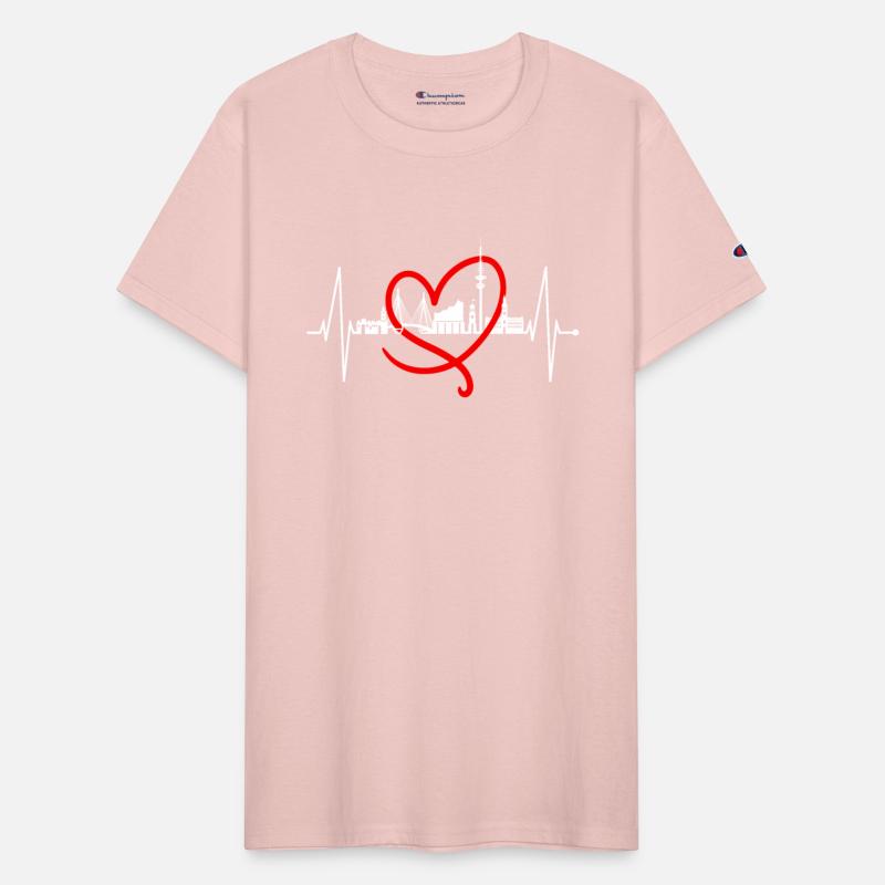 Hamburg Skyline Heartbeat Fan Hamburger Lover Gift