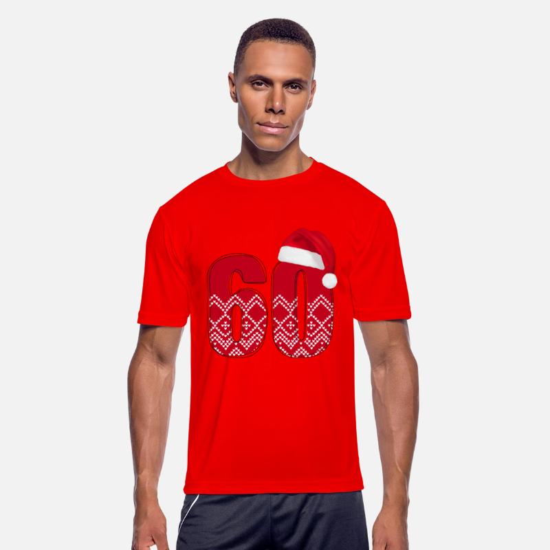 Happy 60th Christmas Birthday - Number Sixty