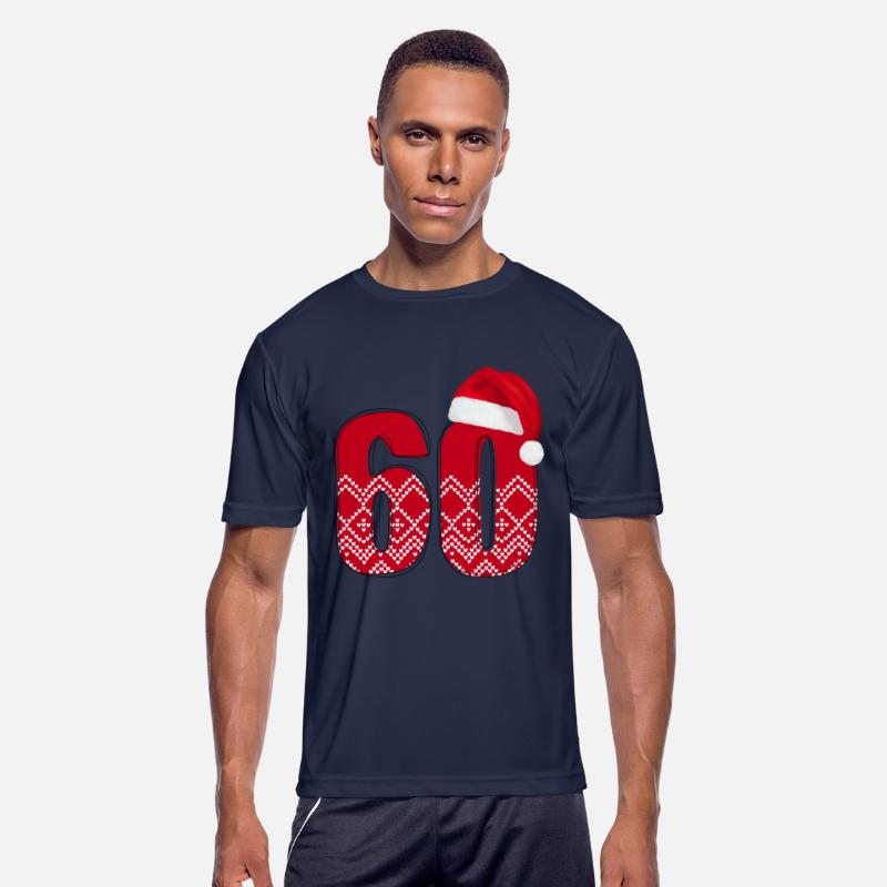 Happy 60th Christmas Birthday - Number Sixty