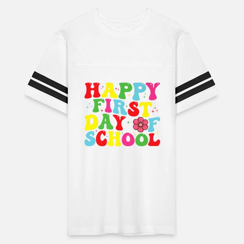 Happy First Day Of School Teacher Student Back To