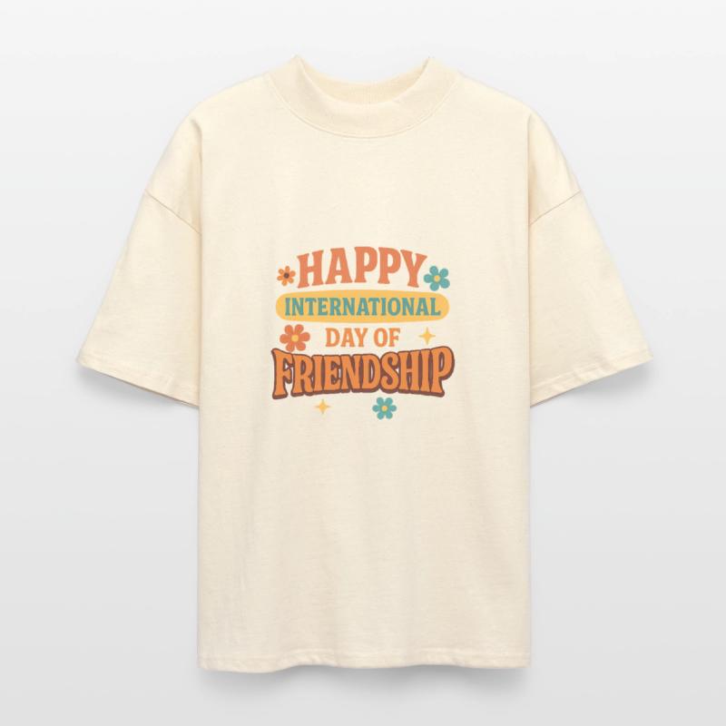 Happy International Day of Friendship Retro Design
