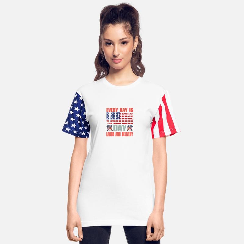 Happy Labor Day Shirt For Labor Day Messy Bun USA