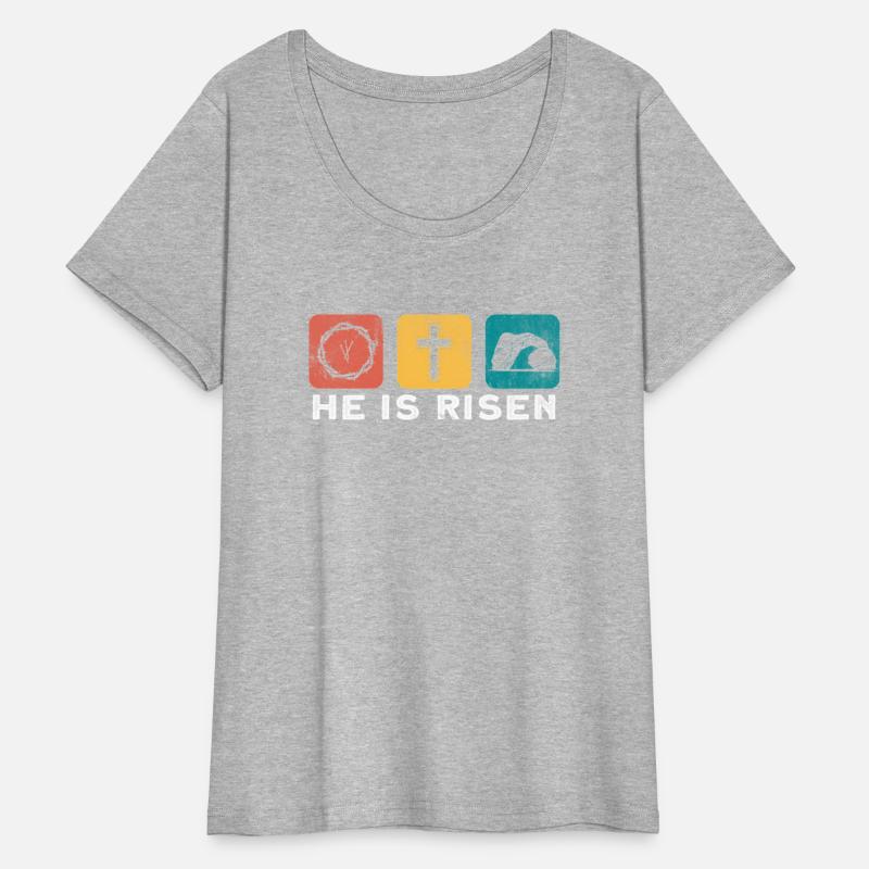 He Is Risen Bible Easter Christian Cross Religious