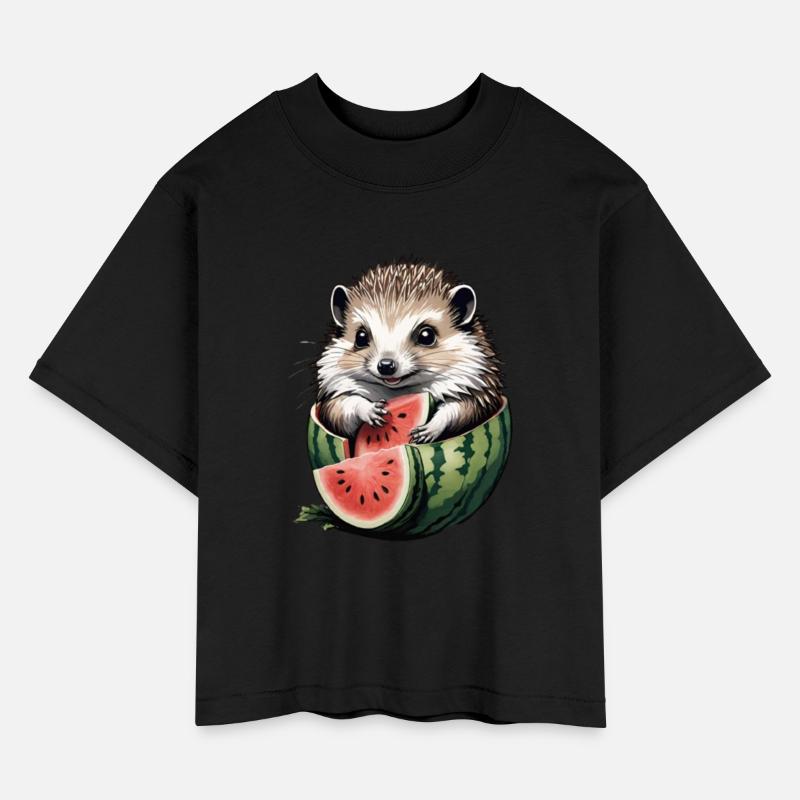Hedgehog and watermelon