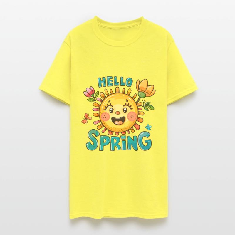 Hello Spring Sun Flowers Gardening Season