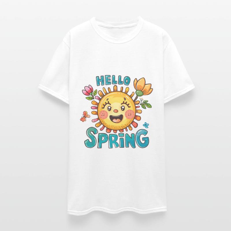 Hello Spring Sun Flowers Gardening Season