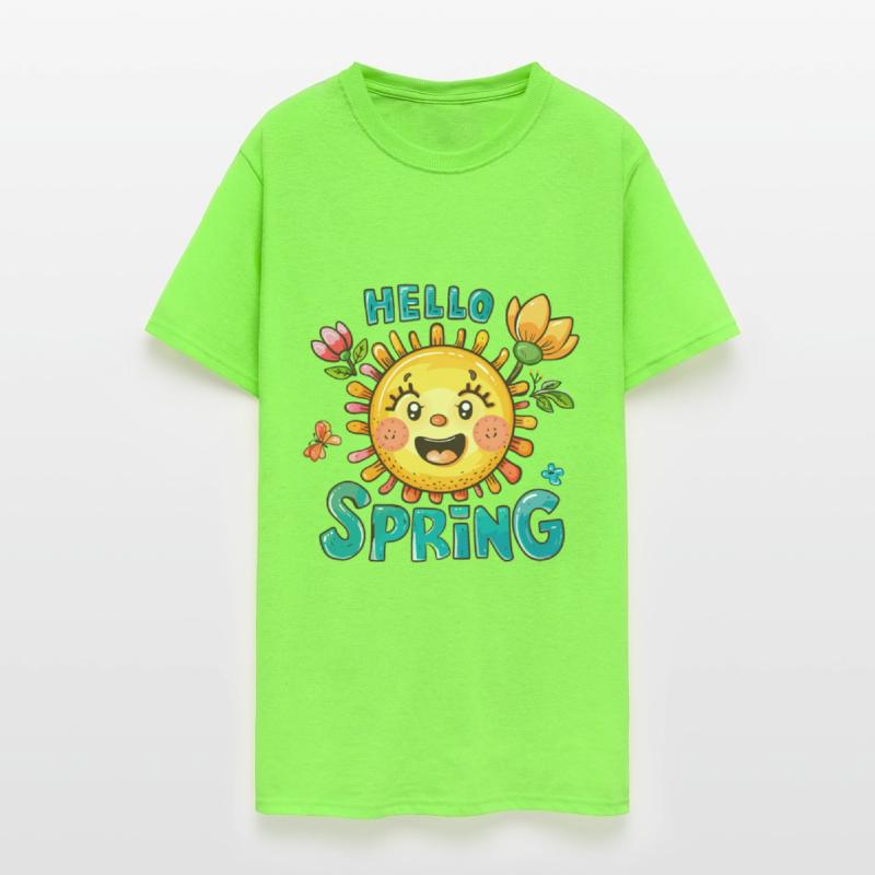 Hello Spring Sun Flowers Gardening Season