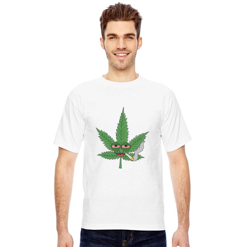 hemp leaf - crazy stoned hemp leaf smokes weed