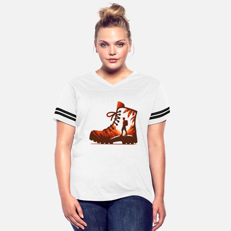 hiking boot in sunset style for camping climber