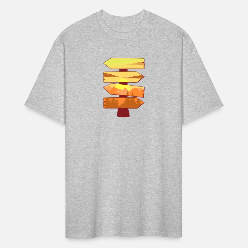 Hiking Destination Sign Board Scenery