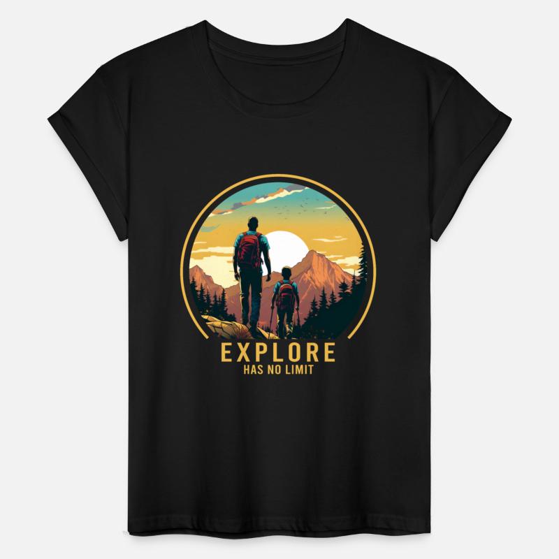 Hiking Hiker Father and Son Fathers Day Gift Idea