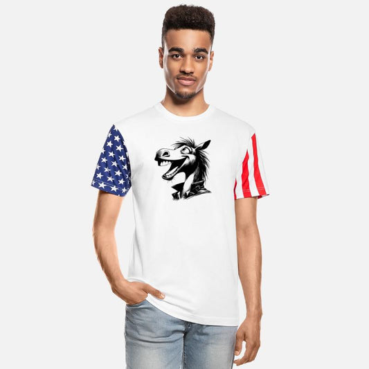 Horse Caricature Laughing Horse Pencil Sketch