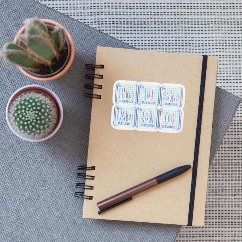 House Music Chemistry Elements Vaporwave EDM House