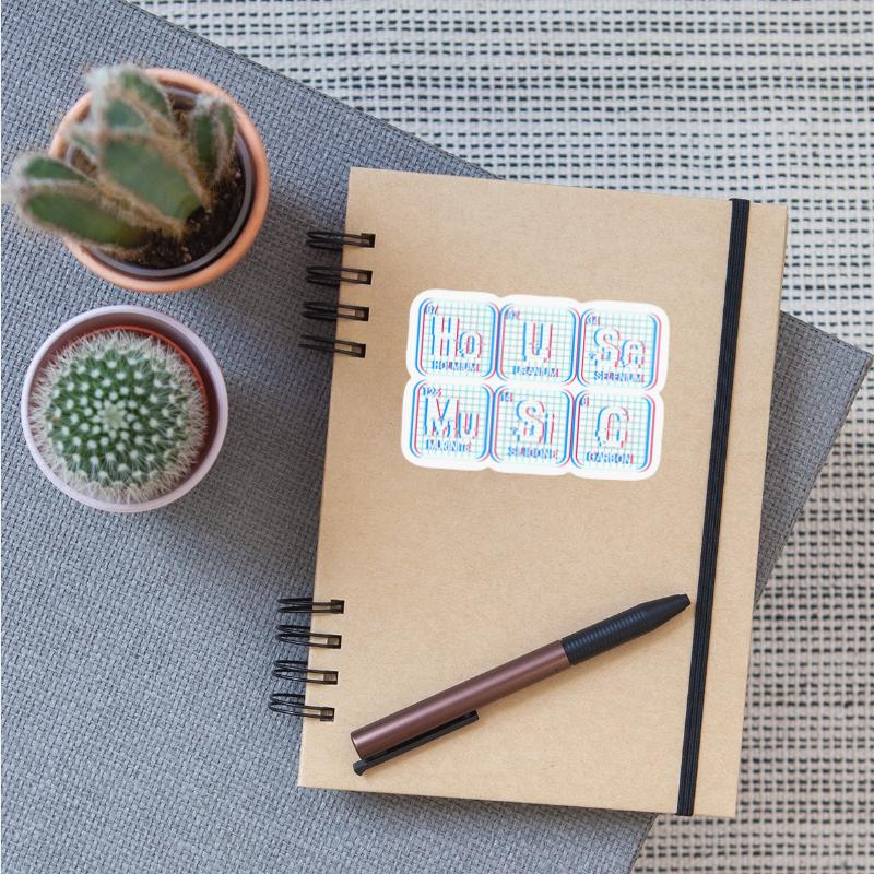 House Music Chemistry Elements Vaporwave EDM House