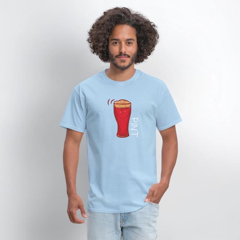 Humorous Drinking Pints Sarcastic Illustration