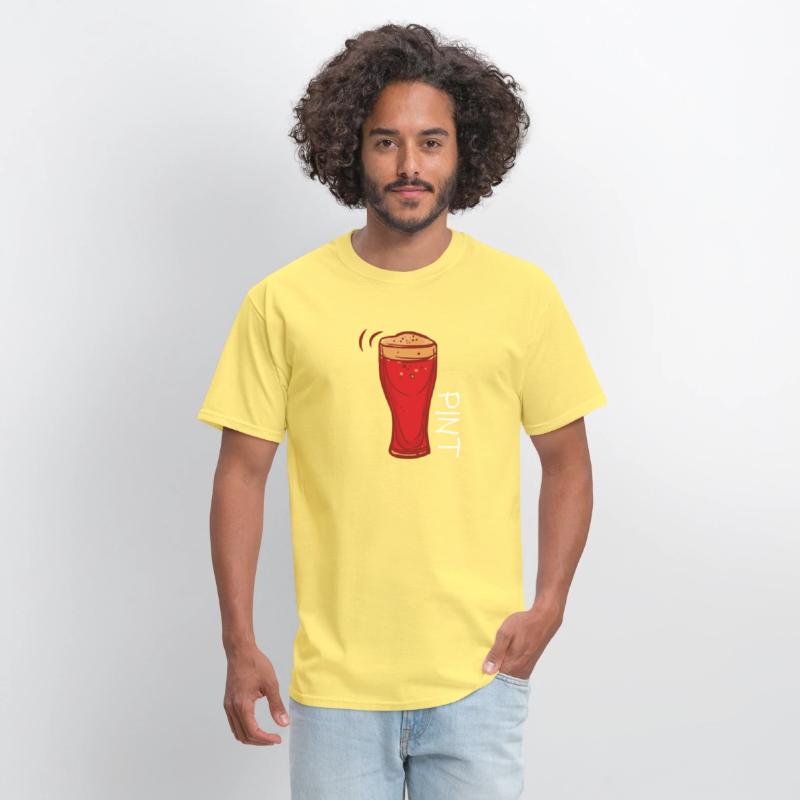 Humorous Drinking Pints Sarcastic Illustration