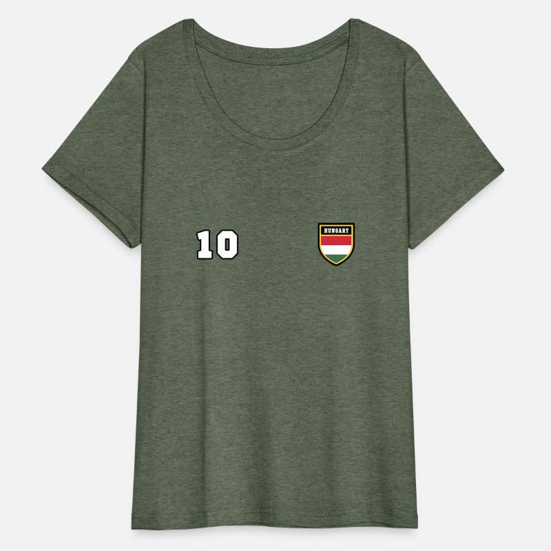 Hungary Number 10 Soccer Flag Football Ten Jersey