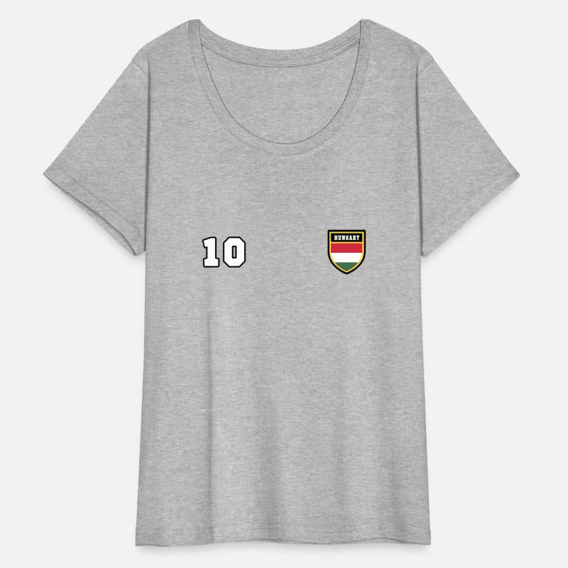 Hungary Number 10 Soccer Flag Football Ten Jersey