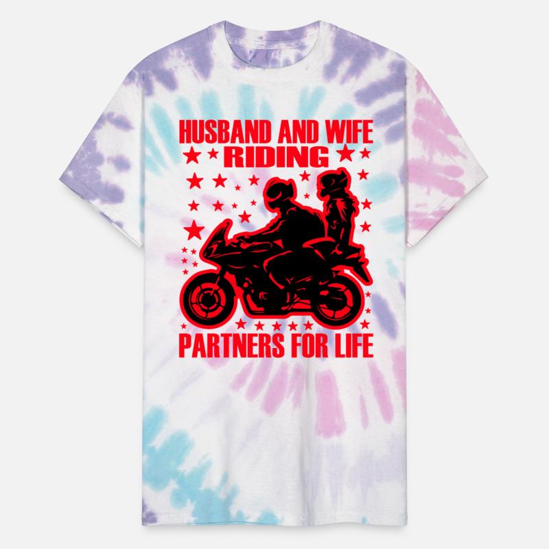 Husband and wife riding partners for life T shirt