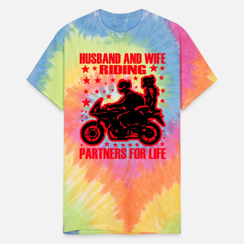 Husband and wife riding partners for life T shirt