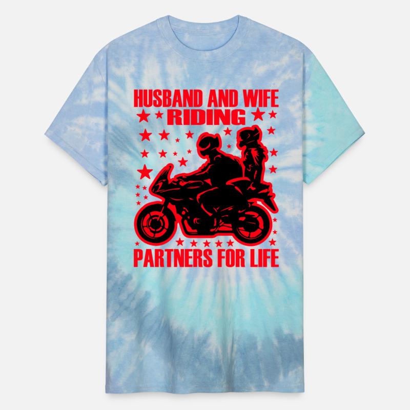 Husband and wife riding partners for life T shirt