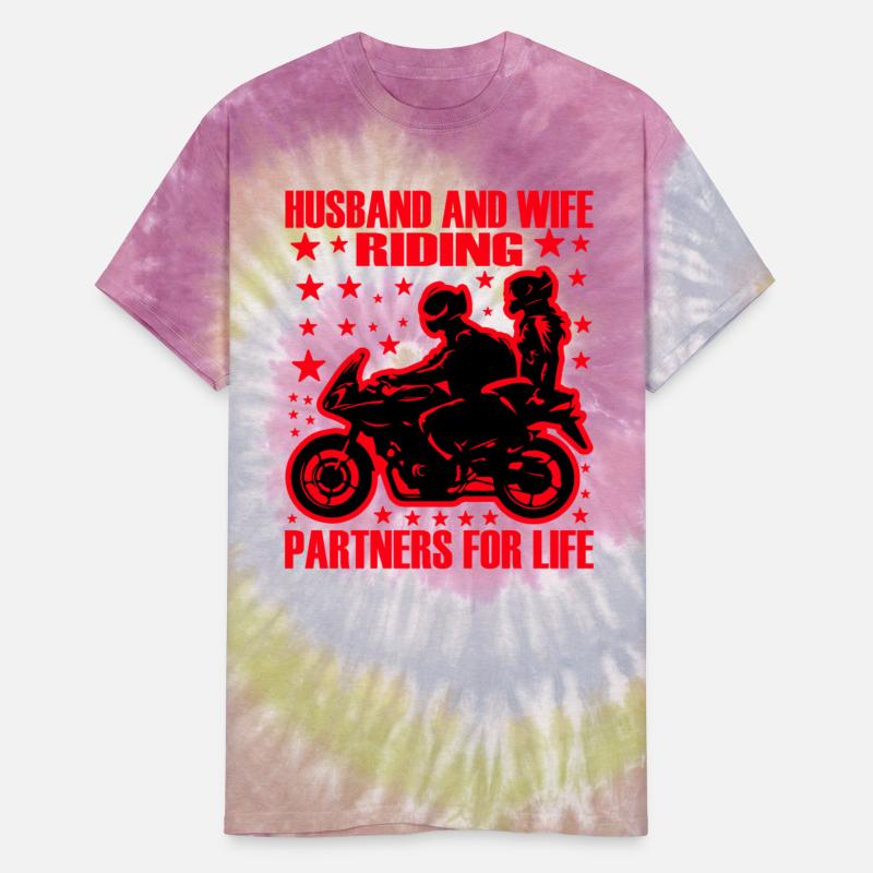 Husband and wife riding partners for life T shirt