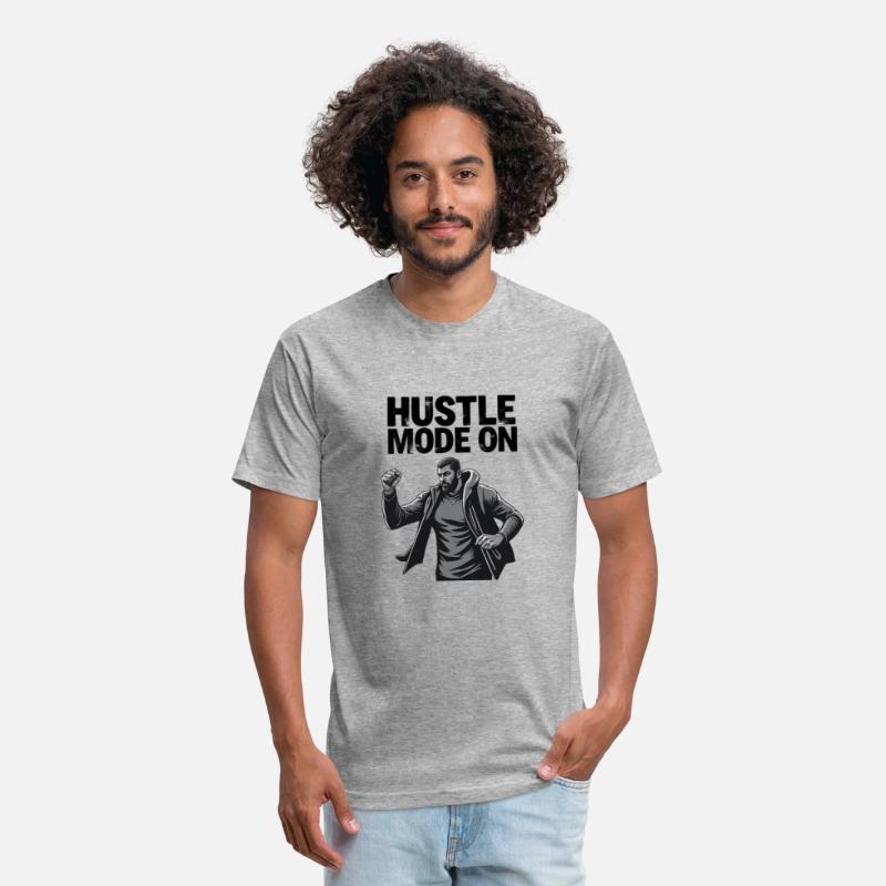 Hustle Mode On – Motivational Text in a Sporty Sty