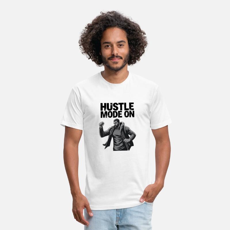 Hustle Mode On – Motivational Text in a Sporty Sty