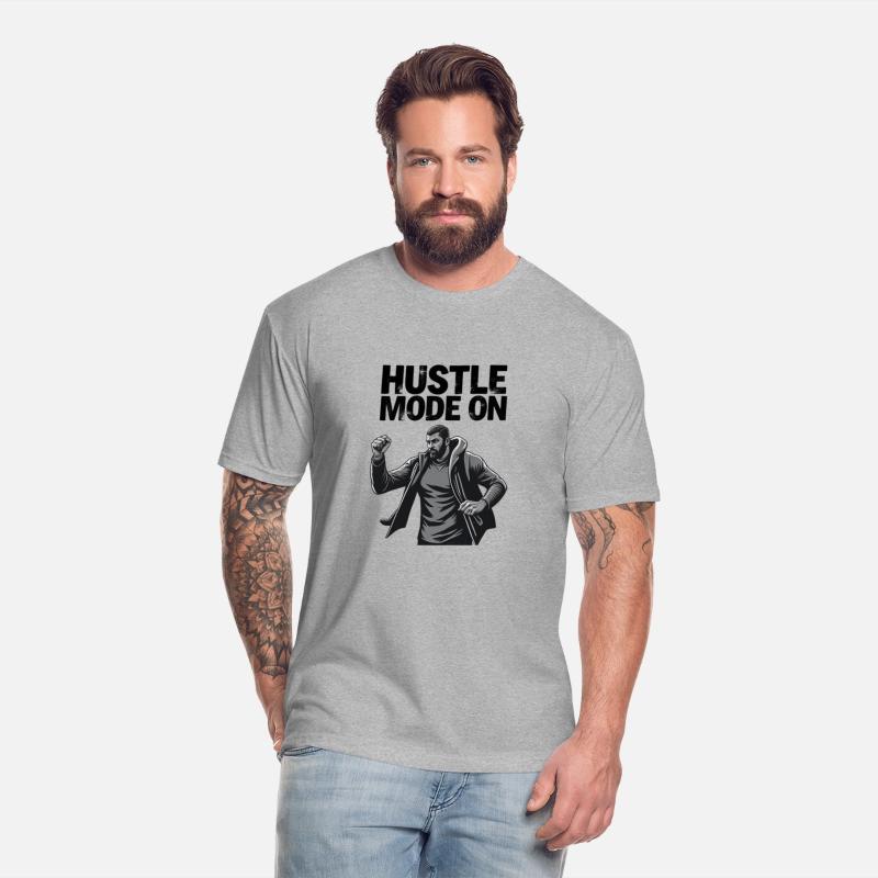 Hustle Mode On – Motivational Text in a Sporty Sty