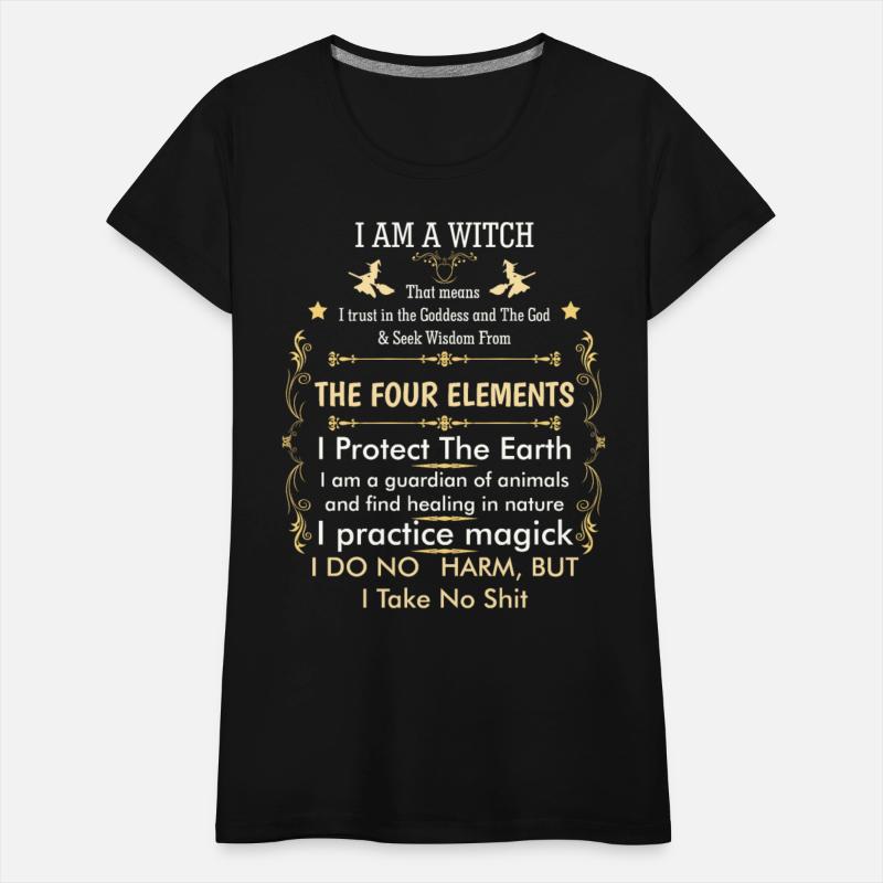 I Am A Witch Take No Shit Pagan Witch Affirmation