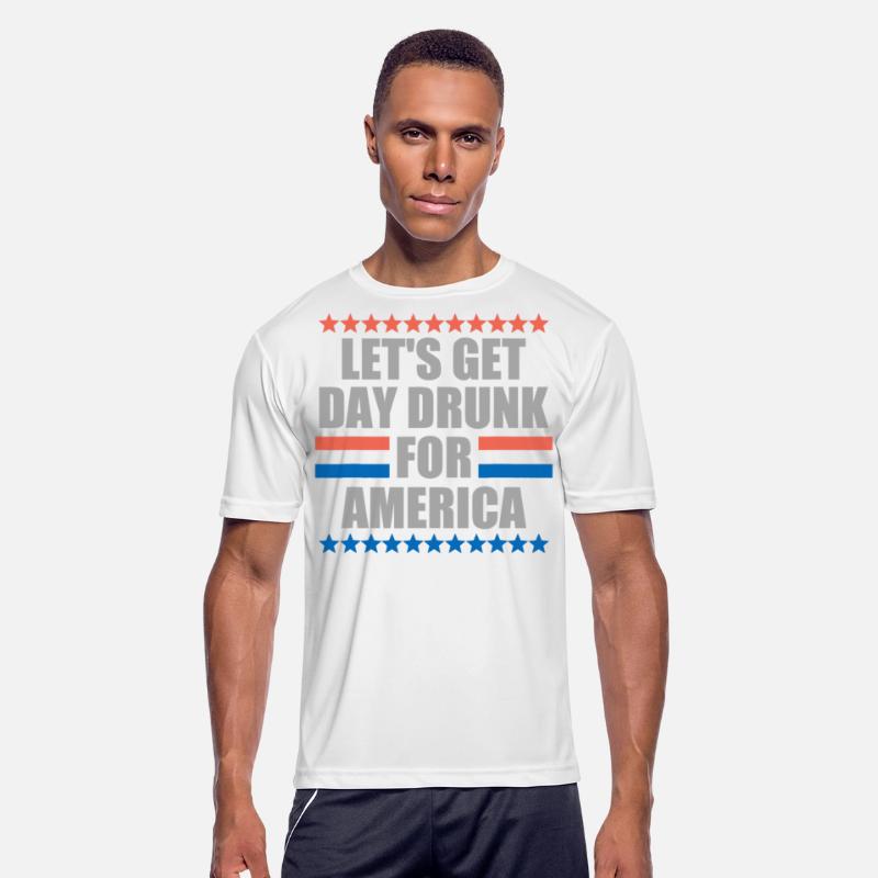 Let's Get Day Drunk For America Funny 4th Of July