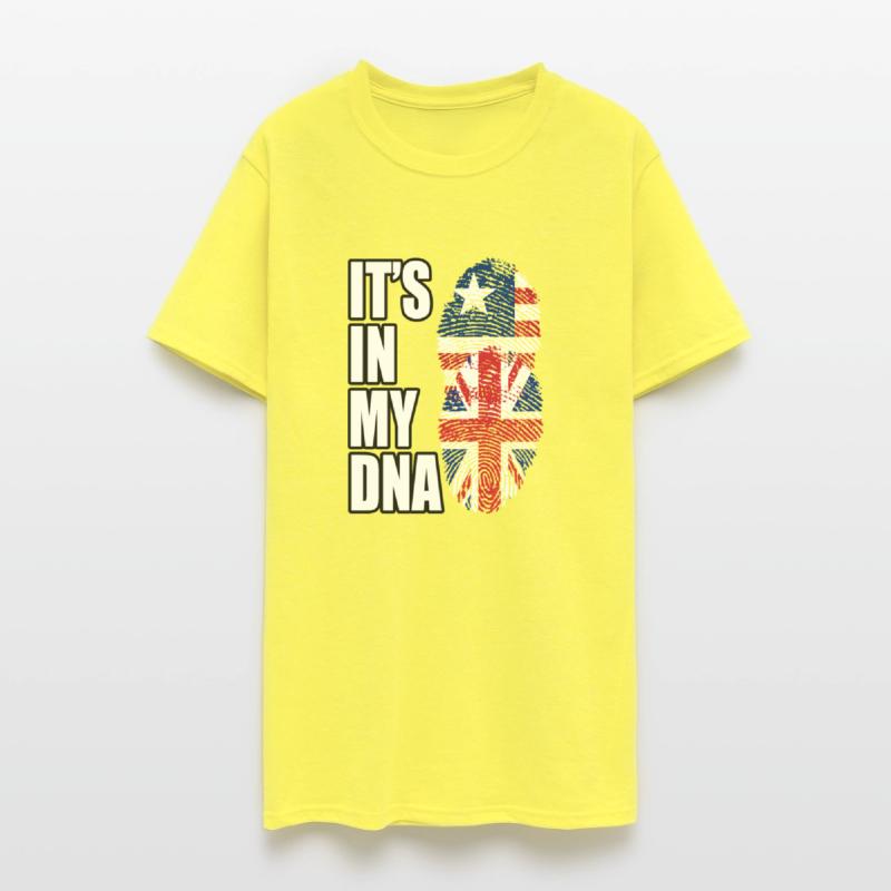 Liberian And British Mix Heritage DNA Flag