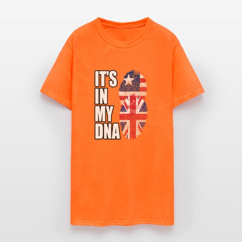 Liberian And British Mix Heritage DNA Flag