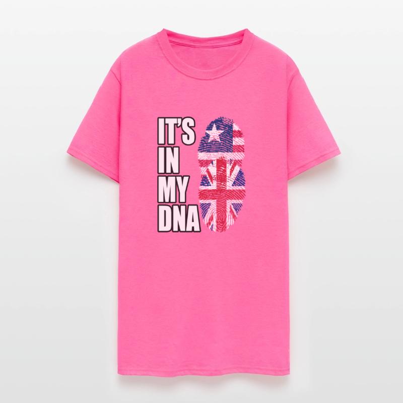 Liberian And British Mix Heritage DNA Flag