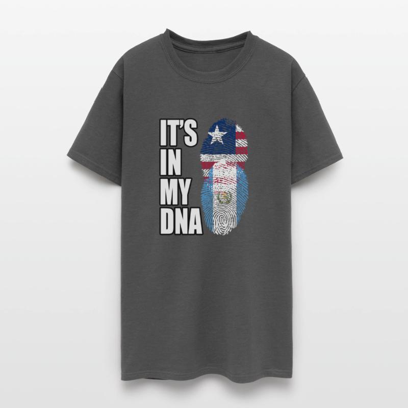 Liberian And Guatemalan Mix Heritage DNA Flag