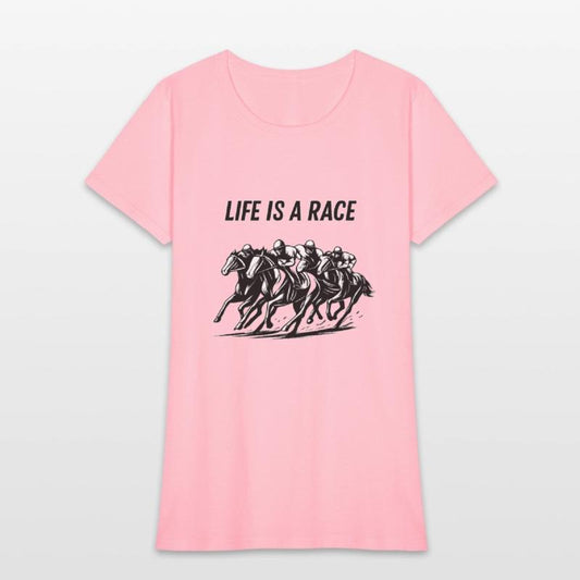 Life Is a Race – Horse Racing Vector Illustration