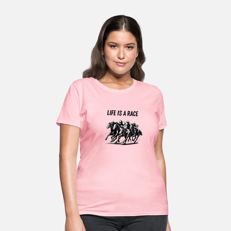 Life Is a Race – Horse Racing Vector Illustration