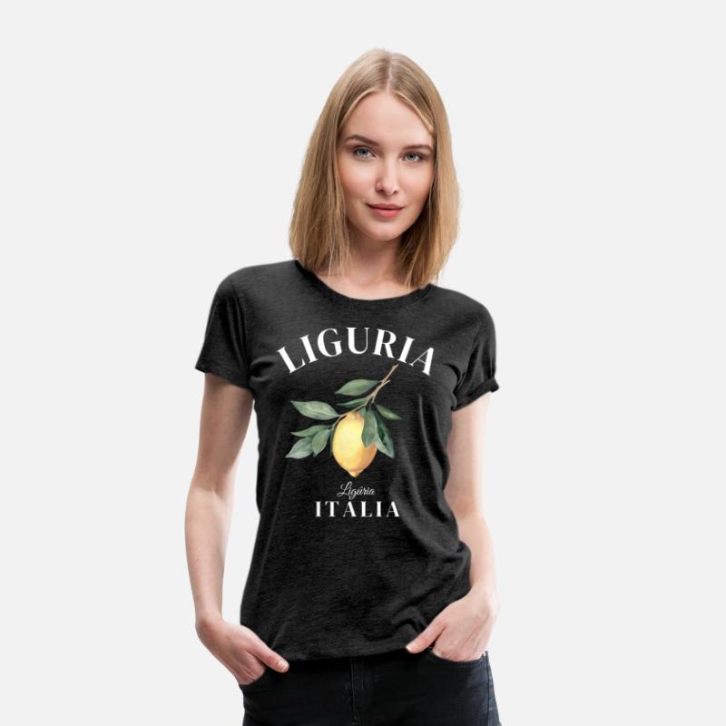 Liguria Italy retro lemon design