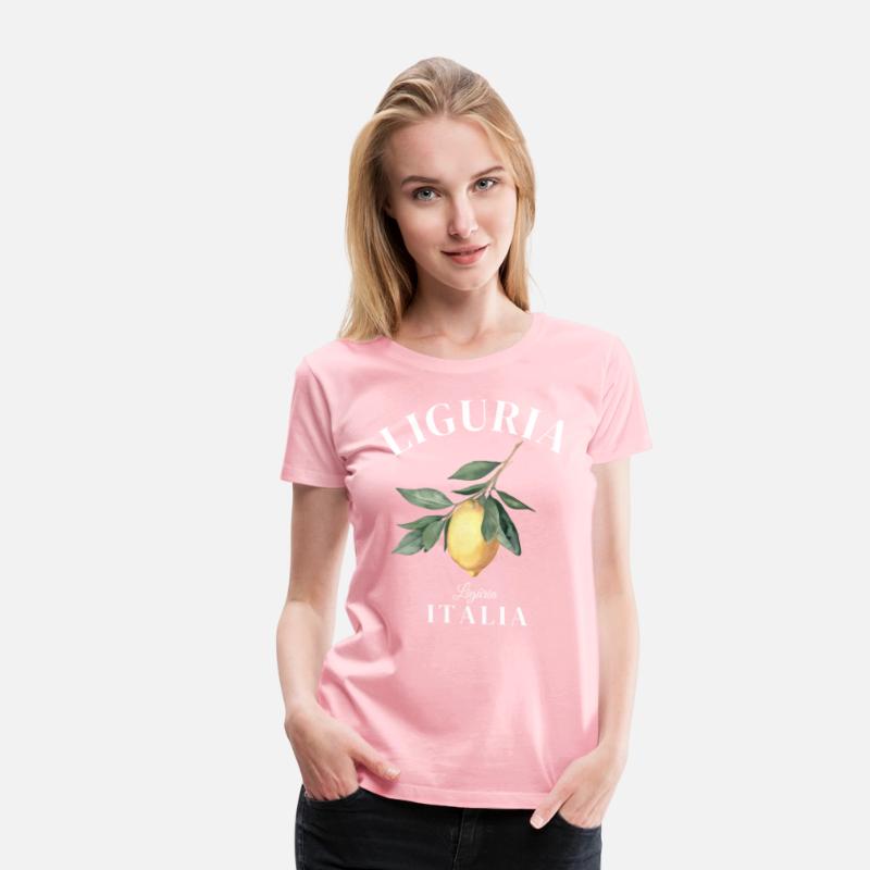 Liguria Italy retro lemon design