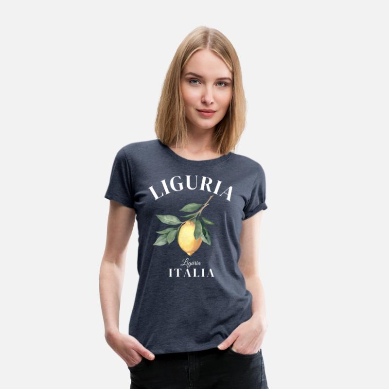 Liguria Italy retro lemon design