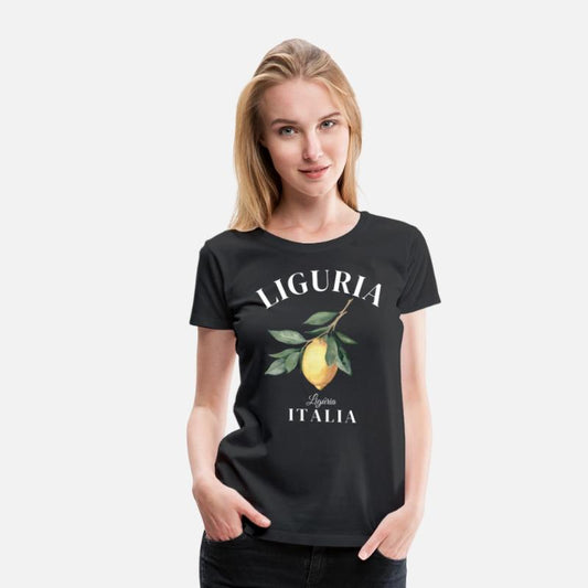 Liguria Italy retro lemon design